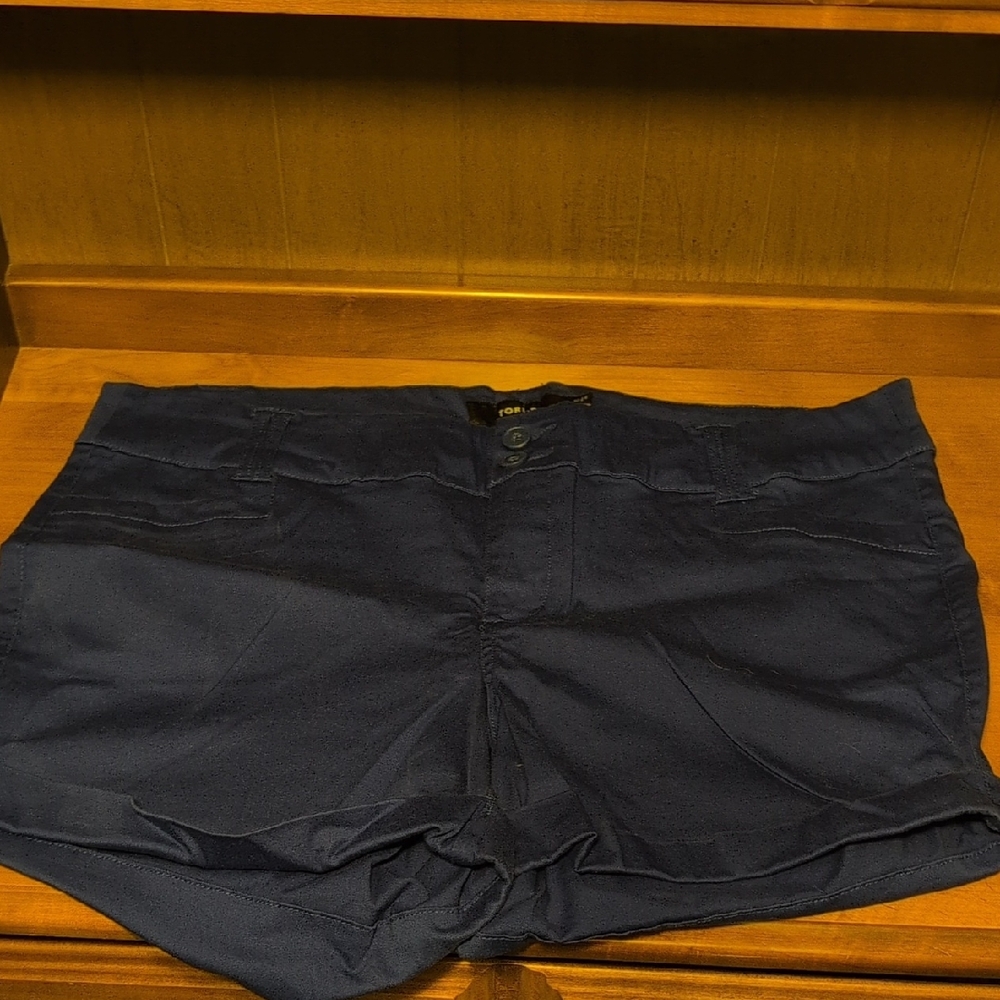 Torrid Royal Blue Buttoned Shorts